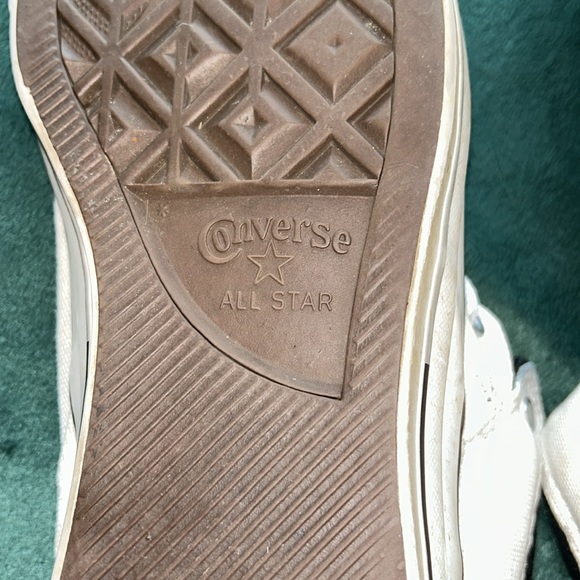 Converse Chuck Taylor All Star White Laced Sneakers Shoes- Size 13 - Picture 4 of 9